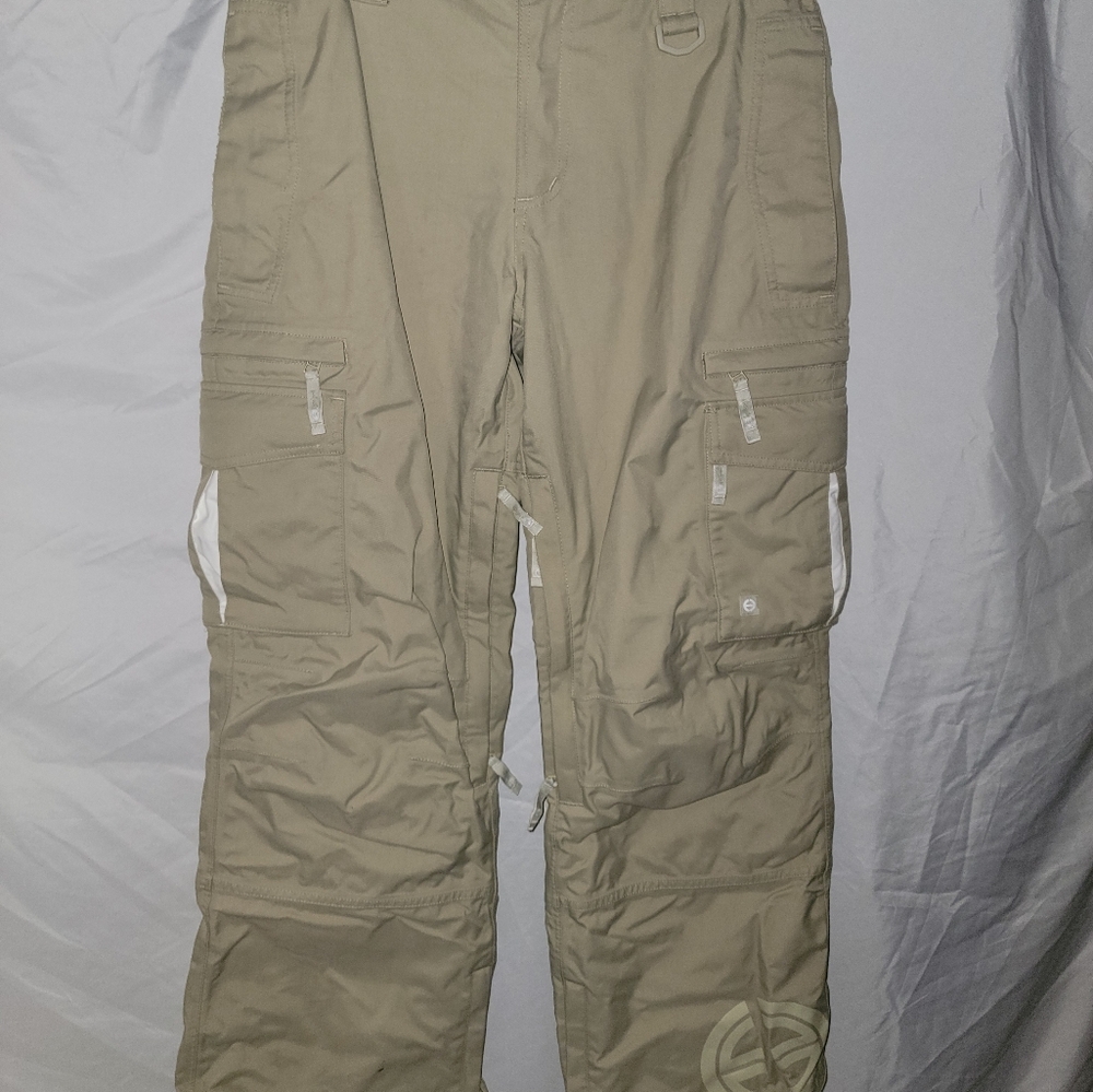 Planet Earth Women's Snowboard  Pants Tan Waterproof Vented Insulated Medium